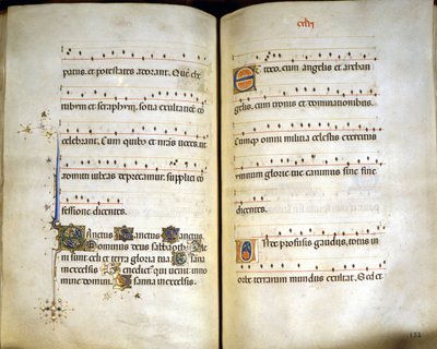 Kanon „SANCTUS” Mszału Visconti autorstwa Unknown artist