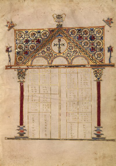 Strona tabeli Canon autorstwa Unknown artist