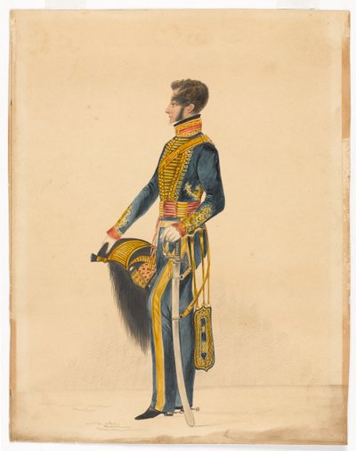 Kapitan William Brett, Bombajska Artyleria Konna autorstwa Unknown artist