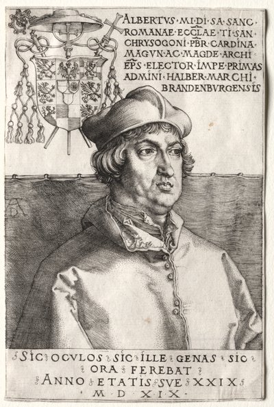 Kardynał Albrecht Brandenburgii - Mały talerz autorstwa Unknown artist