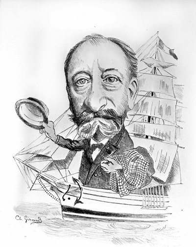 Karykatura o Camille Saint Saens (Saint-Saens) (1835 - 1921), francuskim kompozytorze. autorstwa Unknown artist