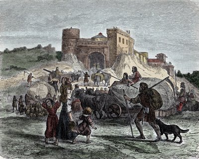 Celtowie w służbie wodzów - cywilizacja celtycka, epoka żelaza: Celtowie składają ofiary na rytualne ofiary autorstwa Unknown artist