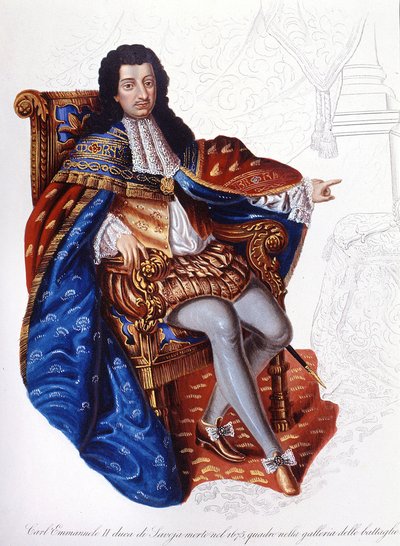 Karol Emanuel II (1634-1675), książę Sabaudii. autorstwa Unknown artist