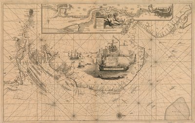 Mapa Tamizy od Londynu do boi Noure autorstwa Unknown artist