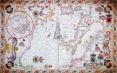 Mapa Morza Śródziemnego przedstawiająca Włochy i wybrzeże północnoafrykańskie autorstwa Unknown artist