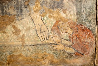 Chrystus błogosławiący Magdalenę u jego stóp, detal autorstwa Unknown artist