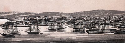 Christiania, Dania: widok na miasto (widok ogólny). w „” Świat ilustruje 168 odsłon”” Niedatowany (koniec XIX wieku) autorstwa Unknown artist