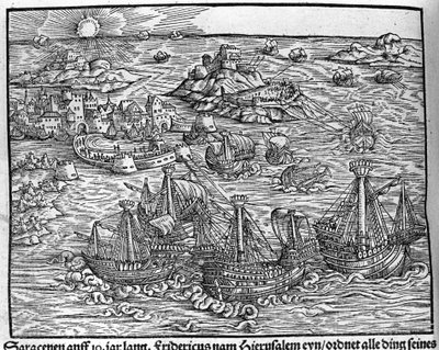 Starcia między Saracenami. Grawer Johanna Stumpffa „Den noble struen belten fromen”” autorstwa Unknown artist