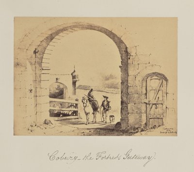 Coburg - brama do twierdzy. autorstwa Unknown artist