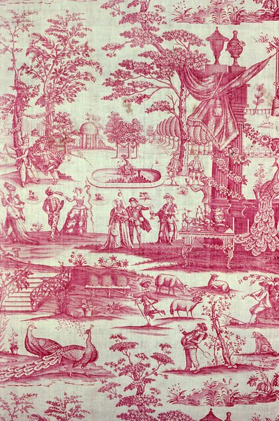 Commedia del Arte (tkanina meblowa) autorstwa Unknown artist