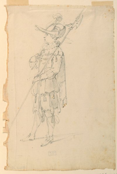 Projekt kostiumu: Halberdier do baletu autorstwa Unknown artist