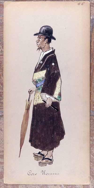 Kostium dla postaci z chóru opery "Madame Butterfly" Giacomo Pucciniego z 1904 r. Kolekcja Museo della Scala w Mediolanie. autorstwa Unknown artist
