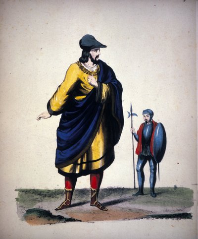 Kostium hrabiego di Luna do opery „Il Trovatore” (Le Ferre) włoskiego kompozytora Giuseppe Verdiego (1813-1901) autorstwa Unknown artist