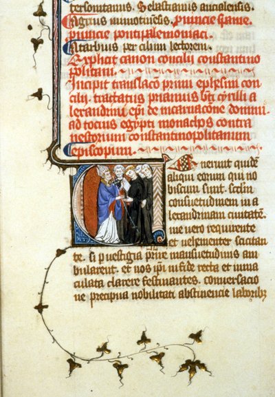 Sobór Efeski, 365, 356r. Plik rękopisu. B. Pan de Toulouse. Wniosek o zezwolenie do Biblioteki Miejskiej w Tuluzie (tel: 05 62 27 66 66) autorstwa Unknown artist