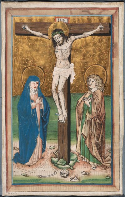Ukrzyżowanie z Matką Boską i św. Janem (recto); Święty Sebald z Darczyńcami Paul Volkmayr i Sebald Schreyer (odwrócony) autorstwa Unknown artist