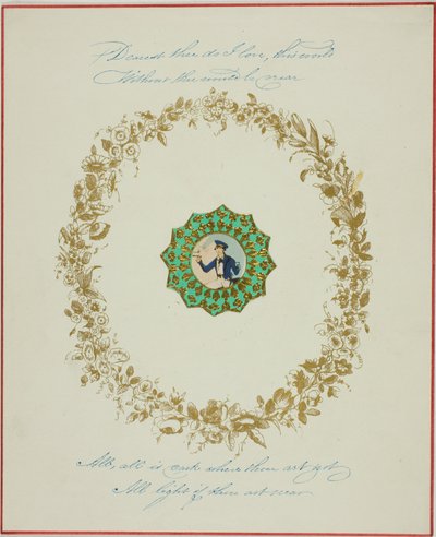 Dearest Thee I Do Love (walentynka) autorstwa Unknown artist