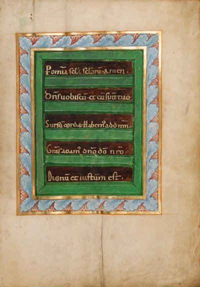 Ozdobiona strona Incipit autorstwa Unknown artist