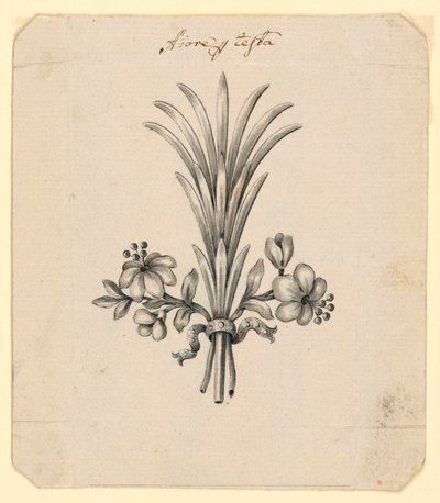 Projekt dla kwiatów jako sukienka do włosów autorstwa Unknown artist