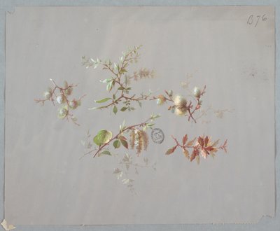 Projektowanie tapet i tekstyliów: kwiaty autorstwa Unknown artist