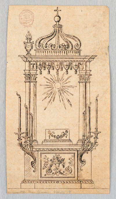Projekt Baldacchino na Wystawę Gospodarza autorstwa Unknown artist