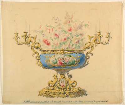 Projekt na Jardiniere i Kandelabr autorstwa Unknown artist