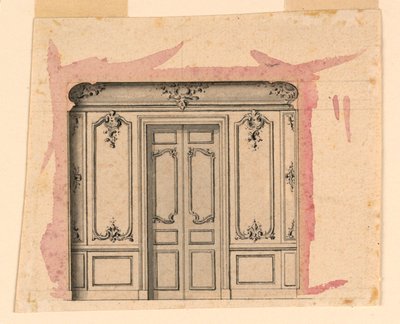 Projekt ściany salonu autorstwa Unknown artist