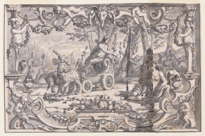 Projekt gobelinu: Bachus i Ariadna autorstwa Unknown artist