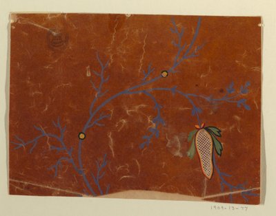 Projekt tkaniny, fragment autorstwa Unknown artist
