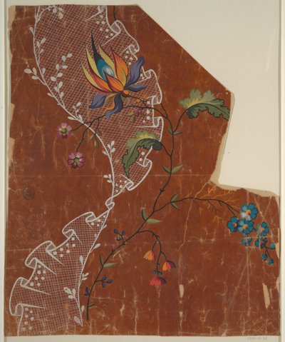 Projekt dla tkaniny haftowanej lub tkanej autorstwa Unknown artist