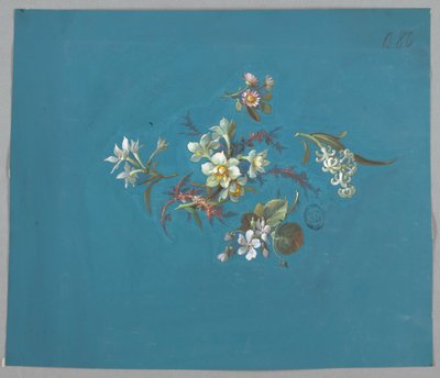 Projektowanie tapet i tekstyliów, kwiatów autorstwa Unknown artist