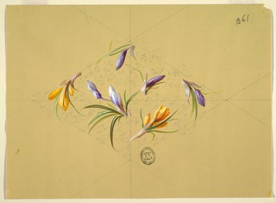 Wzory tapet i tekstyliów: kwiaty autorstwa Unknown artist