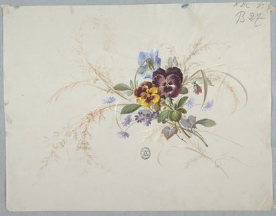 Wzory tapet i tekstyliów: kwiaty autorstwa Unknown artist