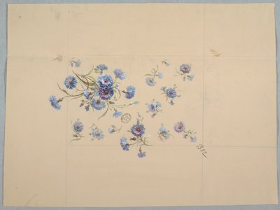 Wzory tapet i tekstyliów: kwiaty autorstwa Unknown artist