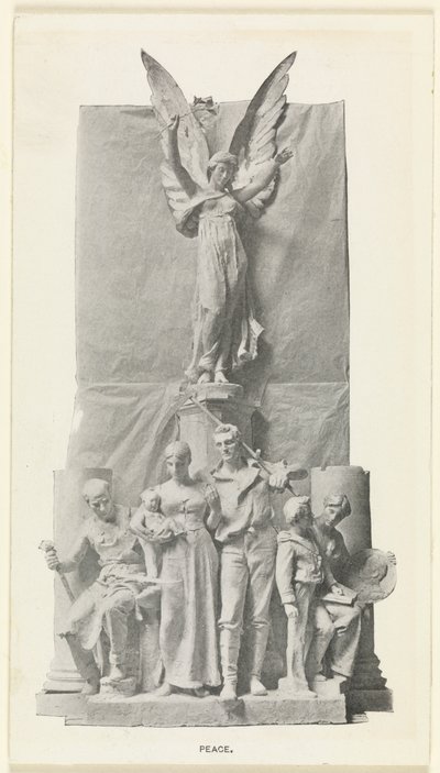 Szczegół rzeźby Pokoju na Łuku Deweya, Madison Square, Nowy Jork autorstwa Unknown artist
