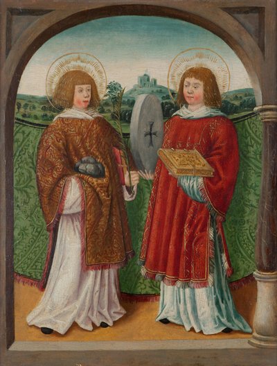 Święty Szczepan i Święty Florian () autorstwa Unknown artist