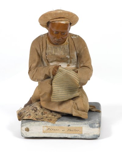 „Dirzee, czyli krawiec”, figurka z terakoty, Indie, ok. 1880 (statuetka) autorstwa Unknown artist