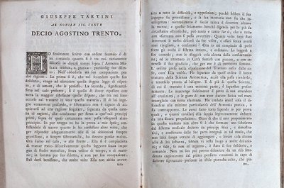 Podwójna strona z traktatu muzycznego Giuseppe Tartini autorstwa Unknown artist