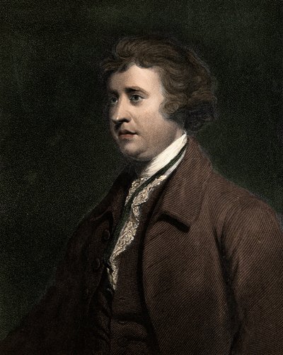 Edmund Burke 1729-1797 - rycina - XIX wiek autorstwa Unknown artist