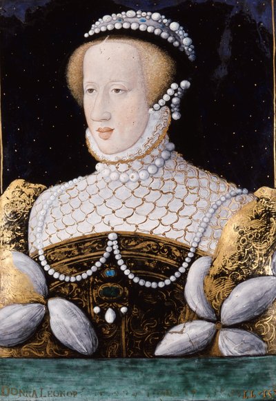 Eleonora Habsburgów (lub Austrii) (1498 - 1558), emalia autorstwa Unknown artist