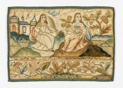 Haftowany panel na trumnę autorstwa Unknown artist