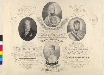Cesarz Franciszek I i inni autorstwa Unknown artist