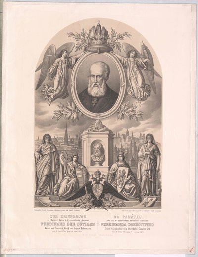 Cesarz Austrii Ferdynand I (druk) autorstwa Unknown artist