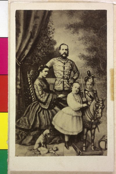 Cesarz Austrii z rodziną Franciszek Józef I autorstwa Unknown artist