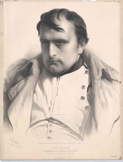 Cesarz Francuzów Napoleon I Bonaparte (druk) autorstwa Unknown artist