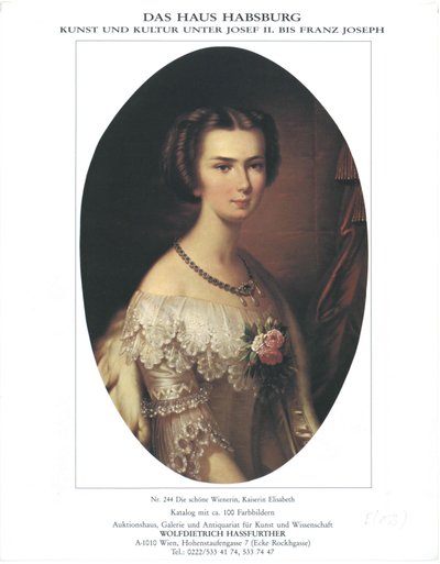 Cesarzowa Austrii Elżbieta autorstwa Unknown artist