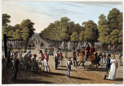 Obóz języka angielskiego w Bois de Boulogne autorstwa Unknown artist