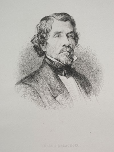 Eugène Delacroix autorstwa Unknown artist