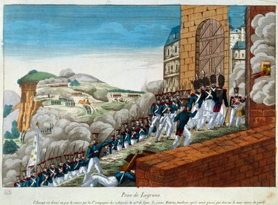 Wyprawa z Hiszpanii (1823-1829): zdobycie Logrono. 1823 Paryż, msuee Armee autorstwa Unknown artist