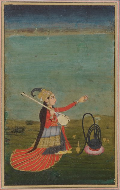 Wykonawczyni z Tanpura autorstwa Unknown artist