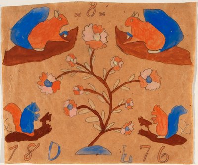 Cztery wiewiórki autorstwa Unknown artist